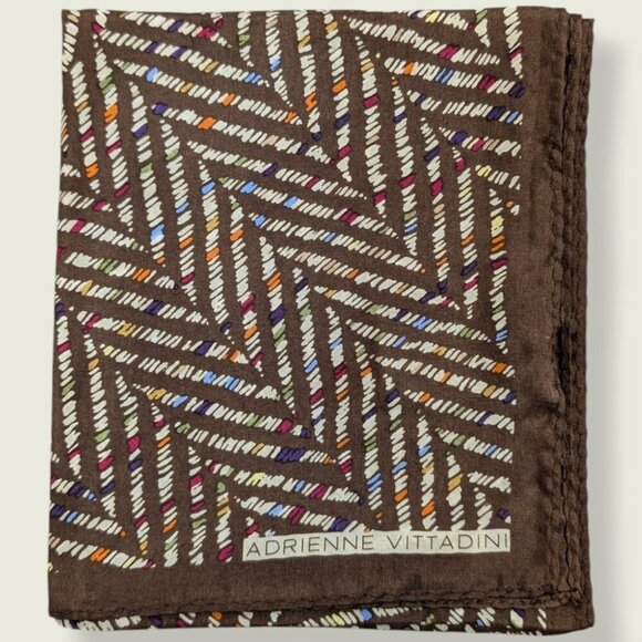 V. Adrienne Vittadini 100% Silk Scarf - Picture 4 of 6